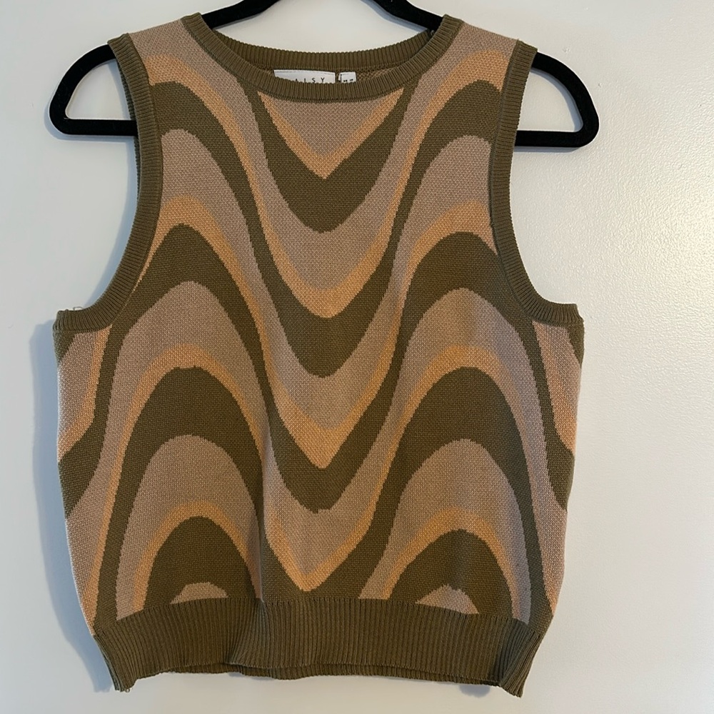 Daisy Street patterned sweater vest